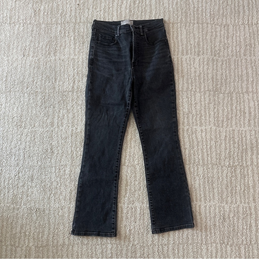 Everlane Black Flare Jeans Authentic Stretch Slim Bootcut Jeans